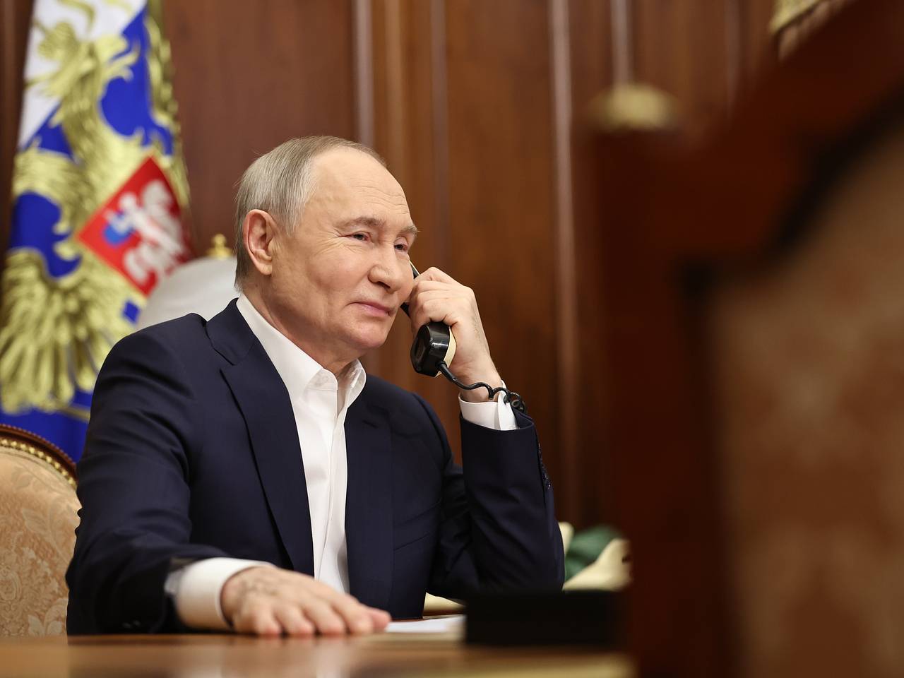В Кремле рассказали о подготовке нового телефонного разговора Трампа и Путина