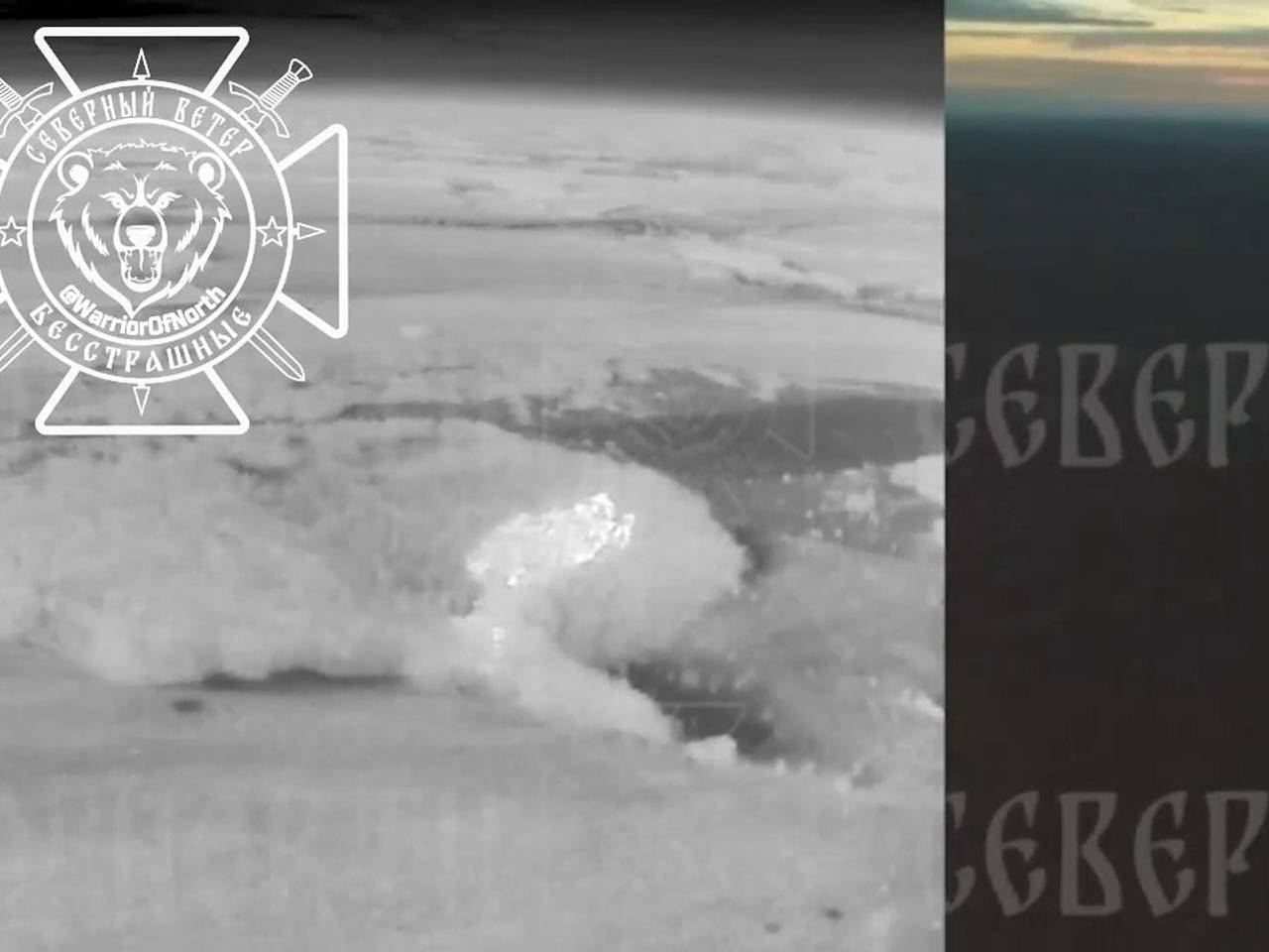 Появилось видео российского удара ФАБами по позициям ВСУ