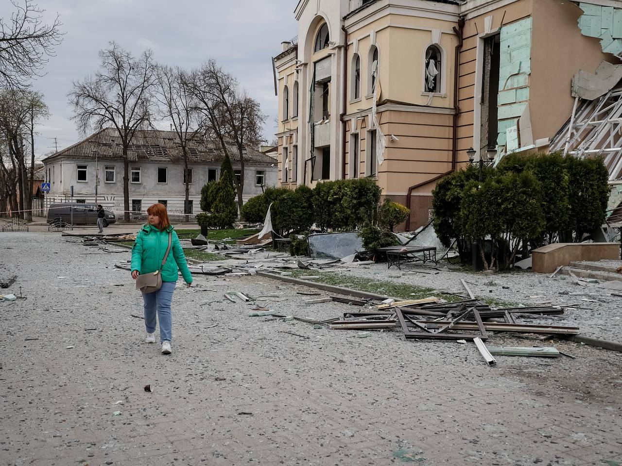 В центре украинского города на стене написали девиз спецназа «Ахмат»
