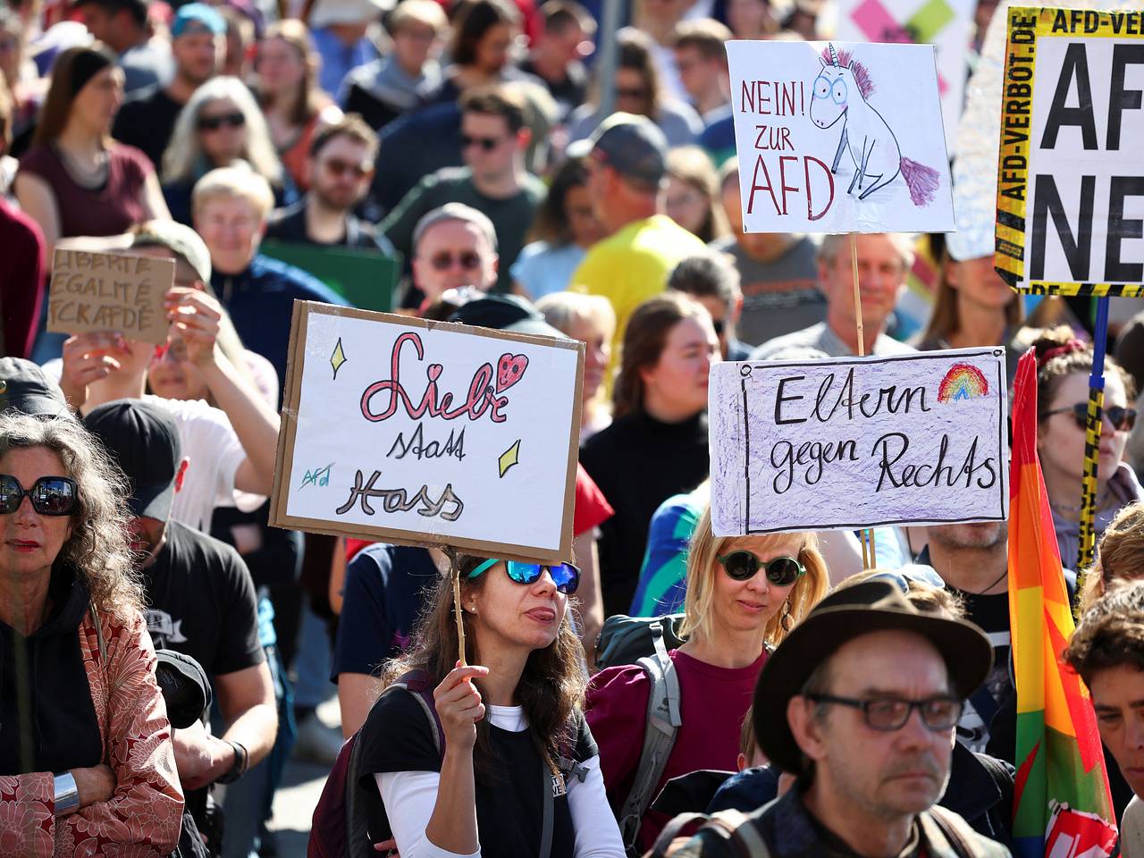 В Германии прошли митинги за запрет признанной экстремистской партии