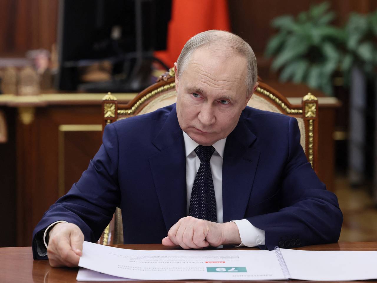 В Кремле рассказали о планах Путина на вечер