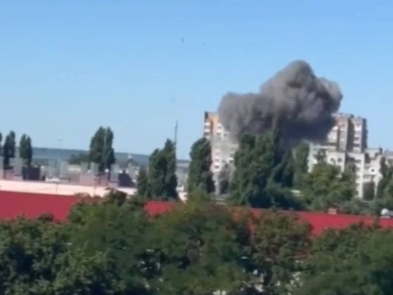 Взрыв в Полтавской области попал на видео