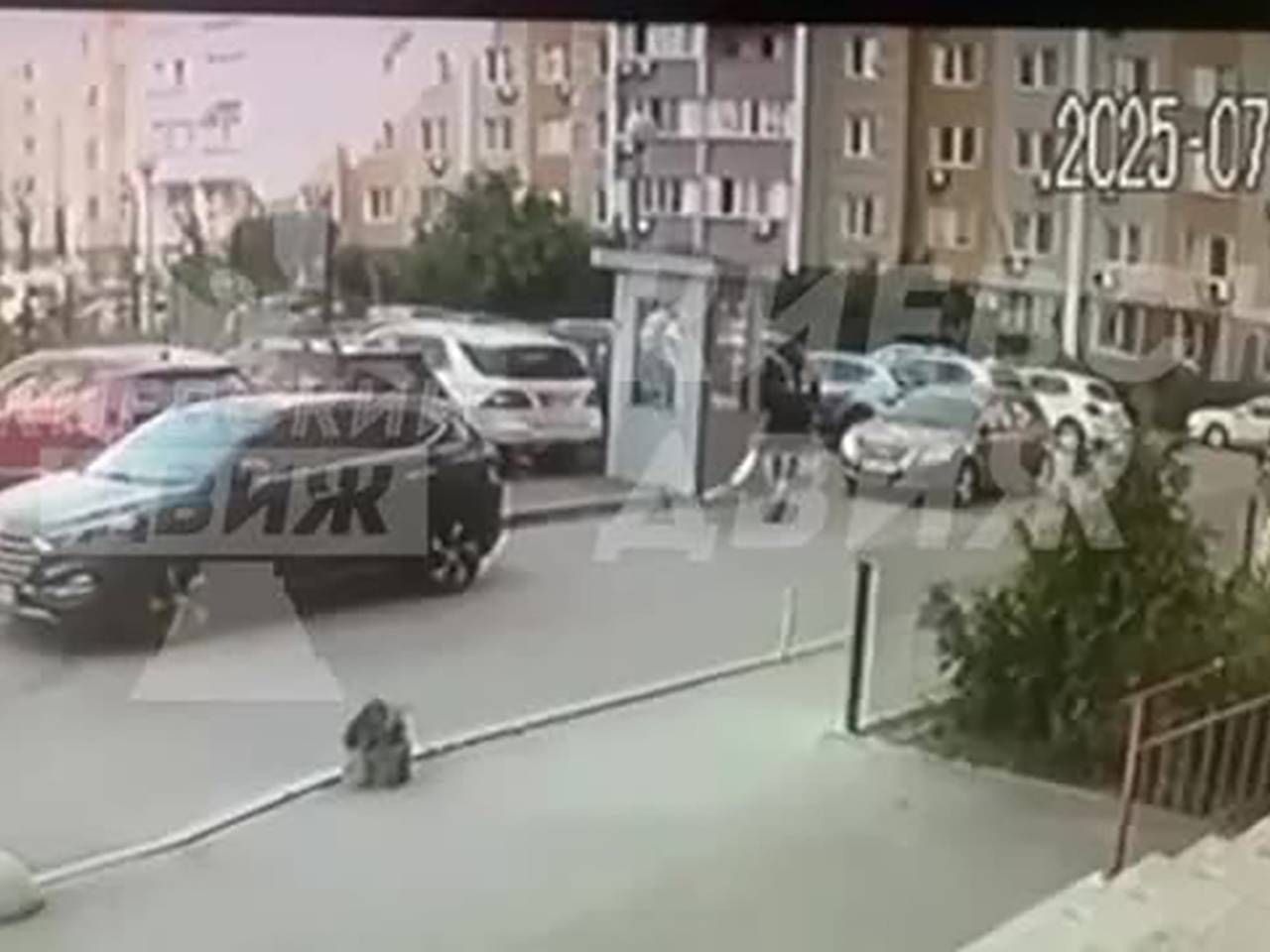 Момент убийства полковника СБУ в Киеве попал на видео