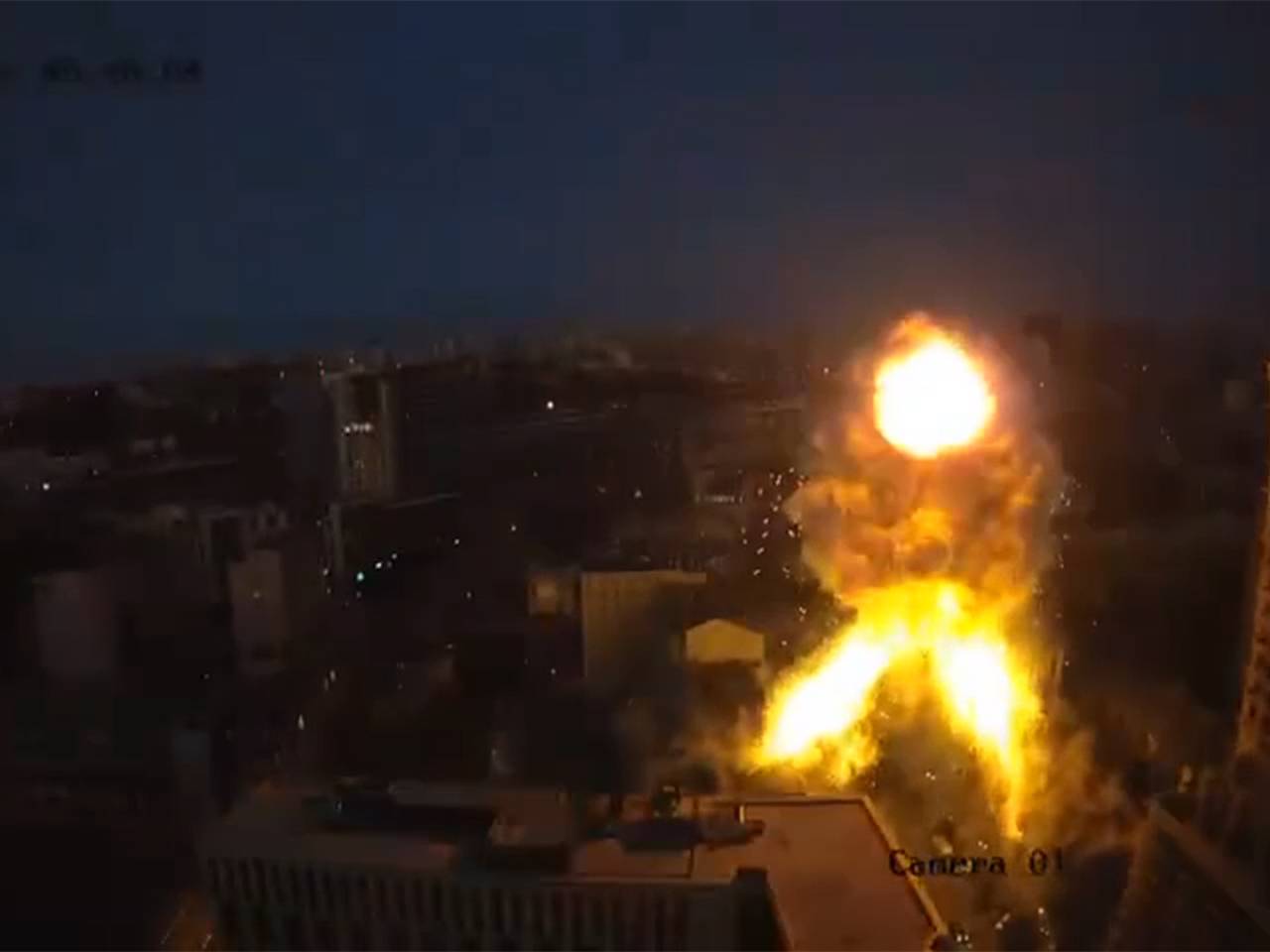 Удар по заводу по производству дронов Bayraktar в Киеве попал на видео