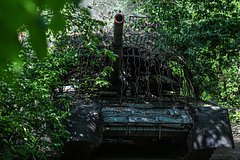 Российский T-72Б3М в дуэли сорвал башню немецкому танку Leopard ВСУ
