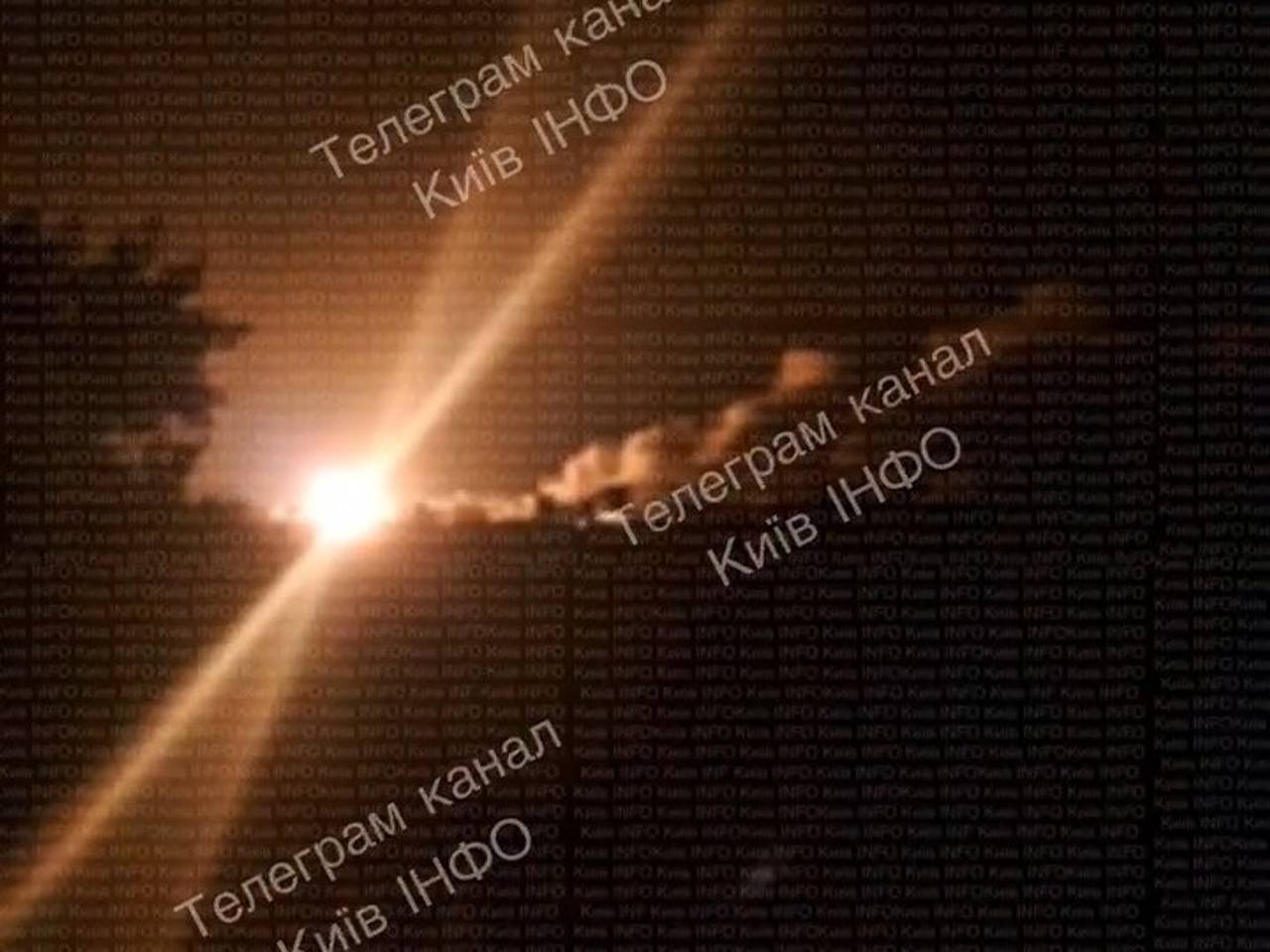 Появились кадры последствий ночного удара под Киевом