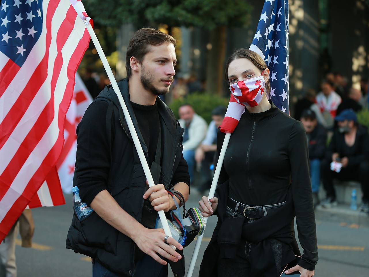 Масштабные протесты в Грузии 4 октября