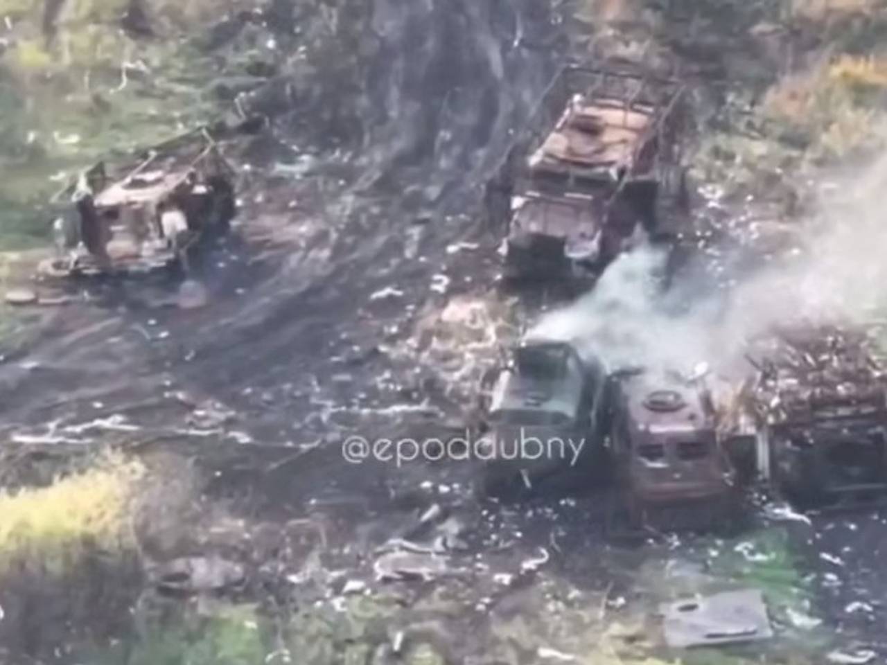 Опубликовано видео «дороги смерти» ВСУ возле Покровска