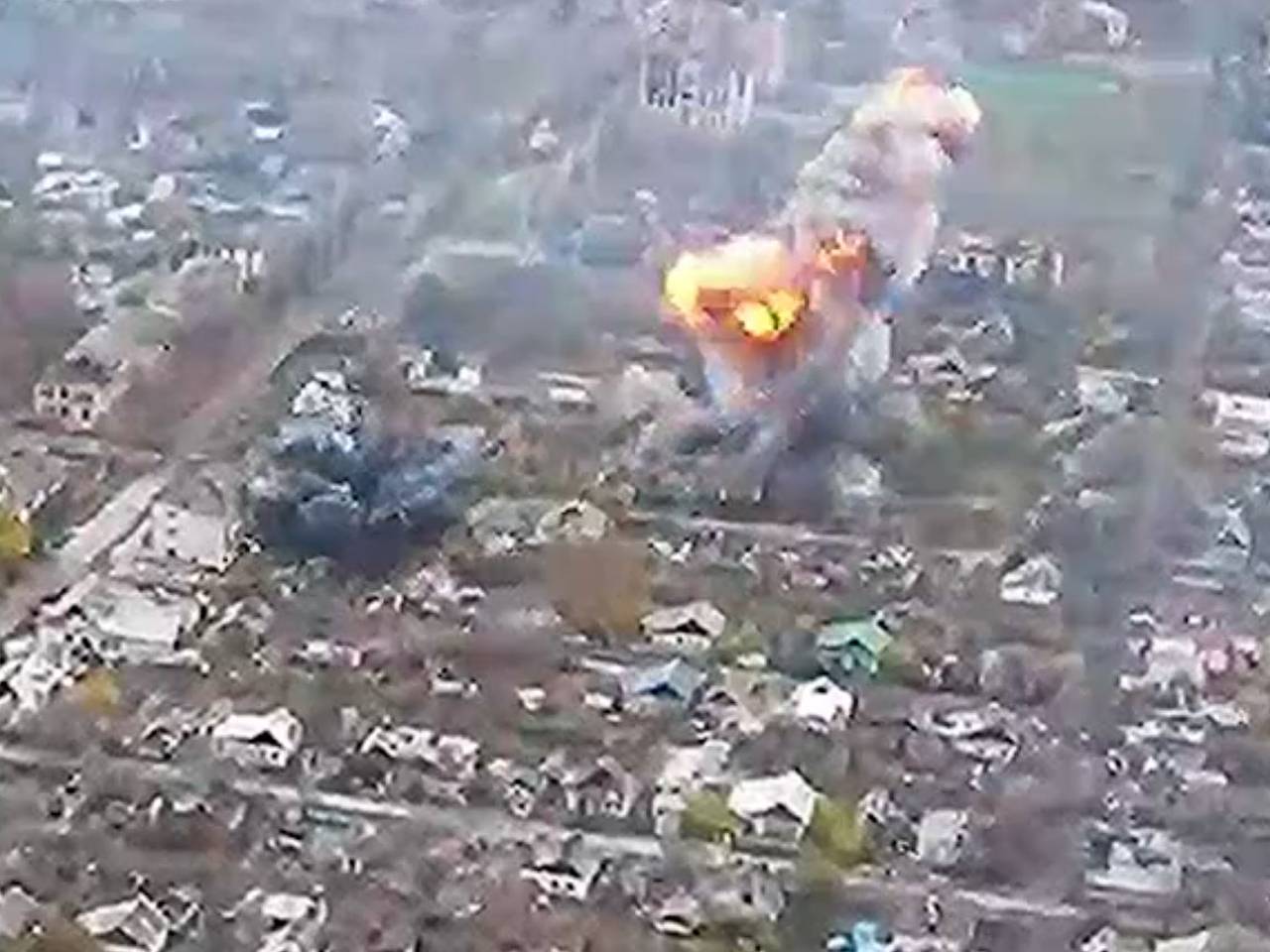 Удар ВКС России по позициям ВСУ у Красноармейска попал на видео